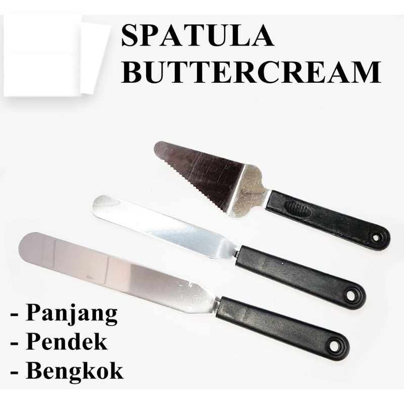 Jual spatula kue oles butter cream / spatula stainless Shopee Indonesia