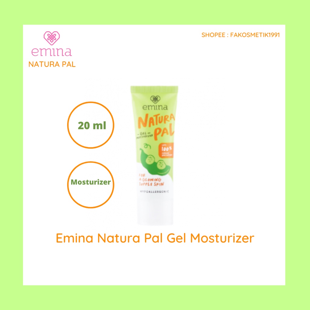 Jual Emina Natura Pal Gel Moisturizer 20ml Shopee Indonesia