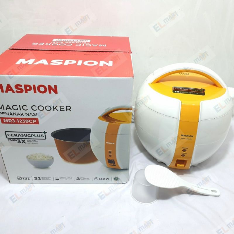 Jual MASPION RICE COOKER 1,2 LITER CERAMIC PLUS / MAGIC COM MASPION 1,2L Shopee Indonesia