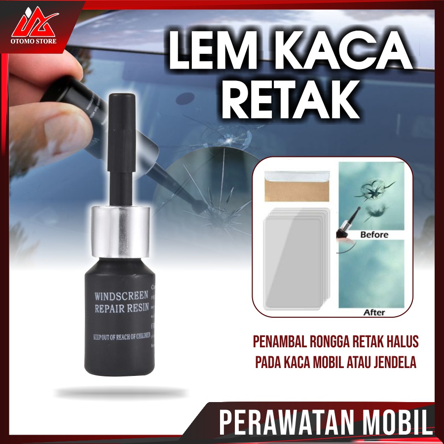 Jual LEM KACA RETAK Lem Kaca Mobil Retak Windshield Repair Kit Original