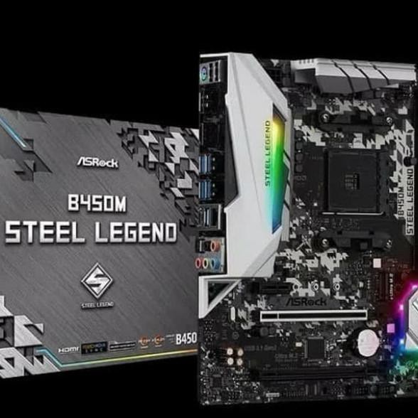 Jual Motherboard ASRock B450M Steel Legend Shopee Indonesia