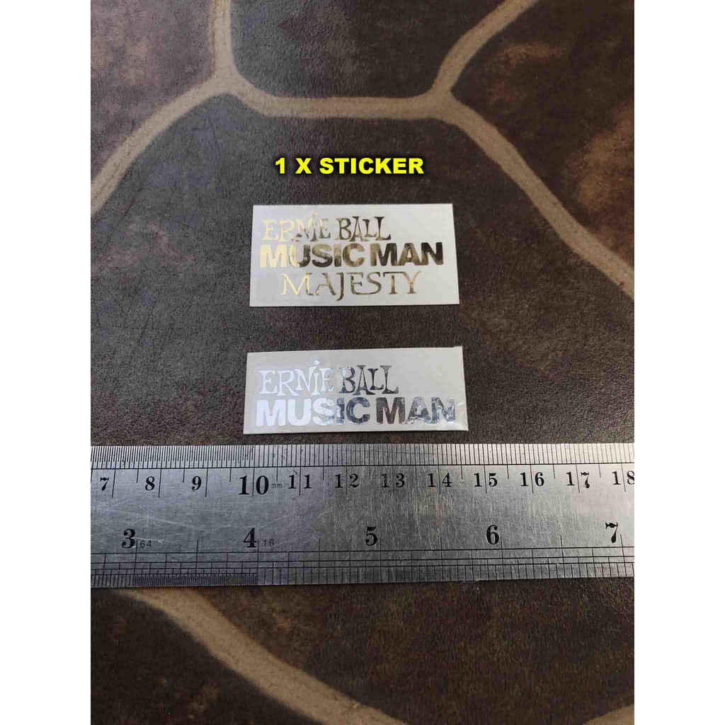 Jual Gitar Ernie Ball Music Man Sticker Decal Headstock Decal Gitar