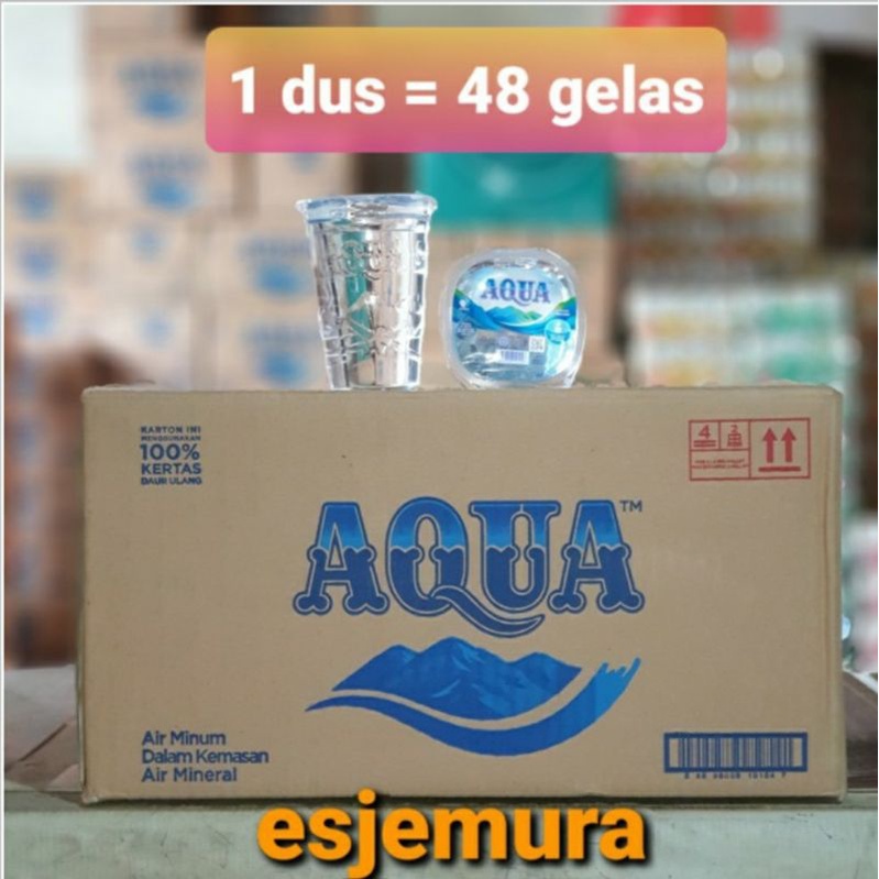 Jual Aqua Gelas per dus isi 48 pcs Shopee Indonesia