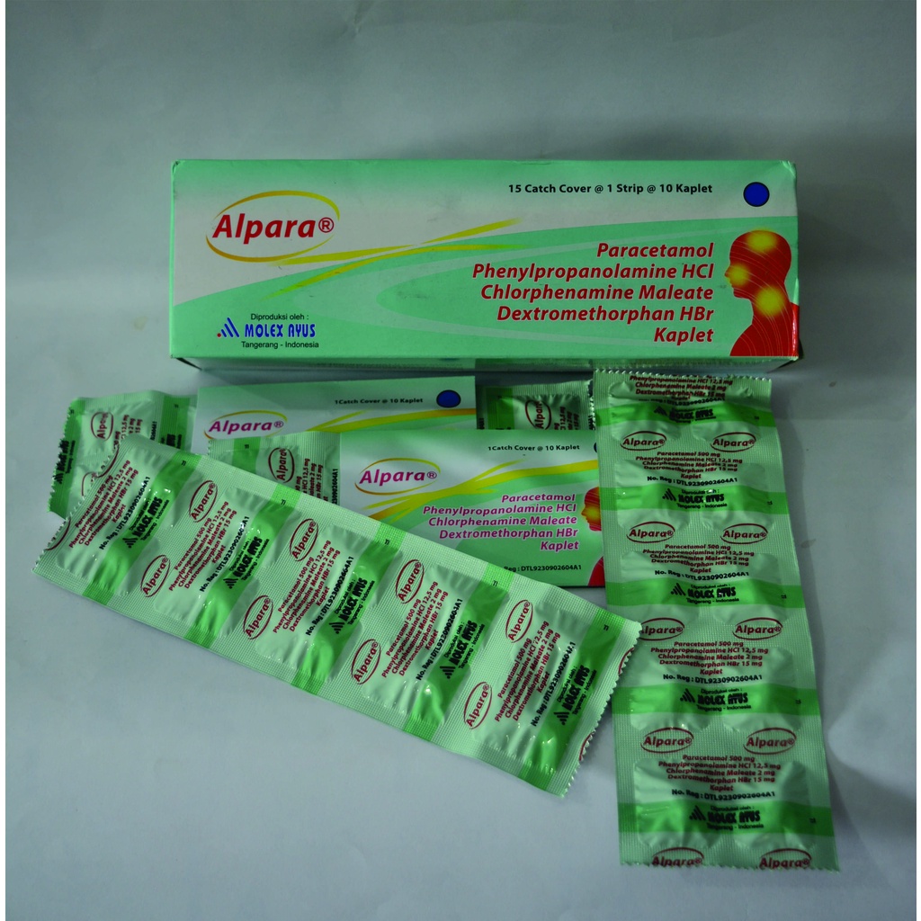 Jual Alpara Tablet (Obat Batuk, Flu, Demam dan Sakit Kepala) Shopee