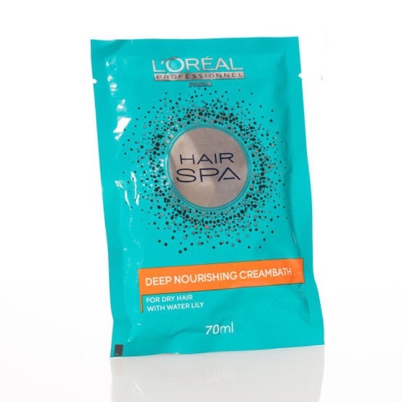 Jual L'OREAL Hair Spa Deep Nourishing Cream Bath Sachet 70ml Shopee Indonesia