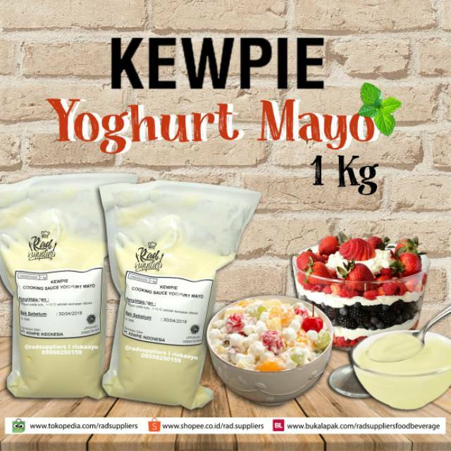 Jual Kewpie Cooking Sauce Yoghurt Mayo 1kg, Best Product Mayo Kewpie.. Shopee Indonesia