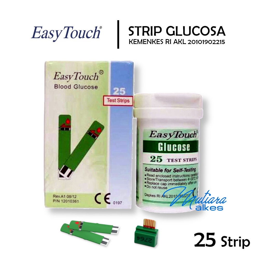 Jual (MUTIARA ALKES) Strip Easy Touch Gula Darah Glucose Shopee Indonesia