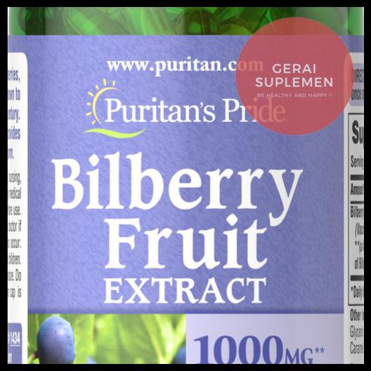 Jual Bilberry Extract 1000 Mg Puritan Impor Usa Vitamin Mata
