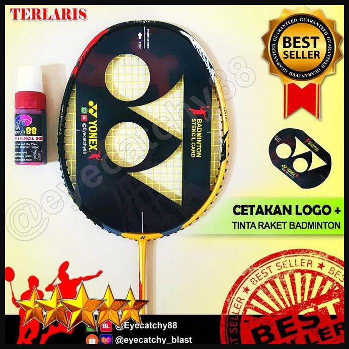 Jual Tinta/Ink Dan Stencil Card Badminton/Logo Raket/ Cetakan Raket