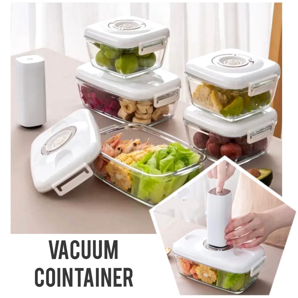 Jual Vacuum Container / Food Vacuum Storage 700ml 1300ml 1400ml