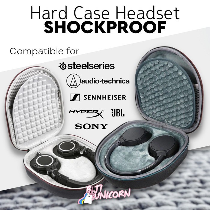 Jual Headset Case Hardcase Sony Headphone Pouch Hard Case bag for Sony JBL Shopee Indonesia