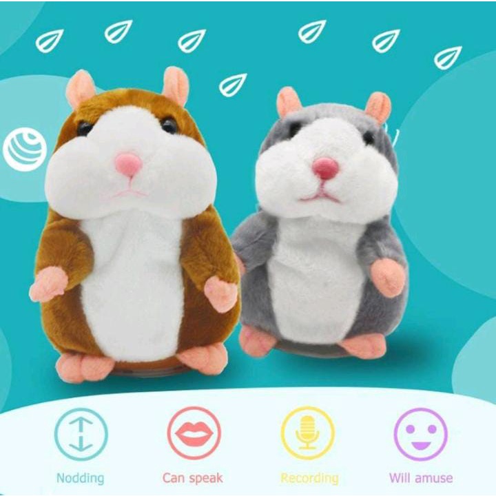 Jual COD Joy Mart Talking Hamster mainan perekam suara dan berbicara