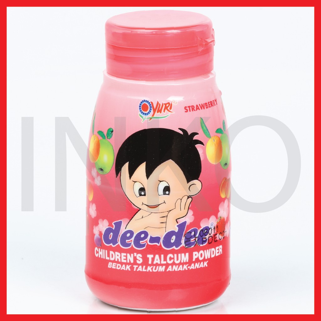 Jual DEE DEE CHILDREN TALCUM POWDER BEDAK TALKUM STRAWBERRY BOTOL 50GR