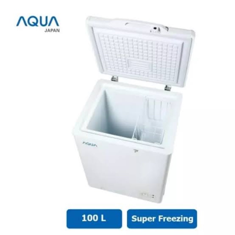 Jual FREEZER BOX AQUA AQF 100W / AQF 100GC 100 Liter TERBARU PROMO