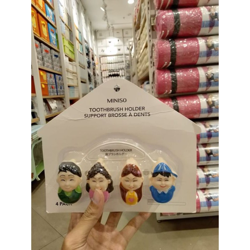 Jual Miniso Toothbrush Holder / Tempat gantungan sikat gigi miniso