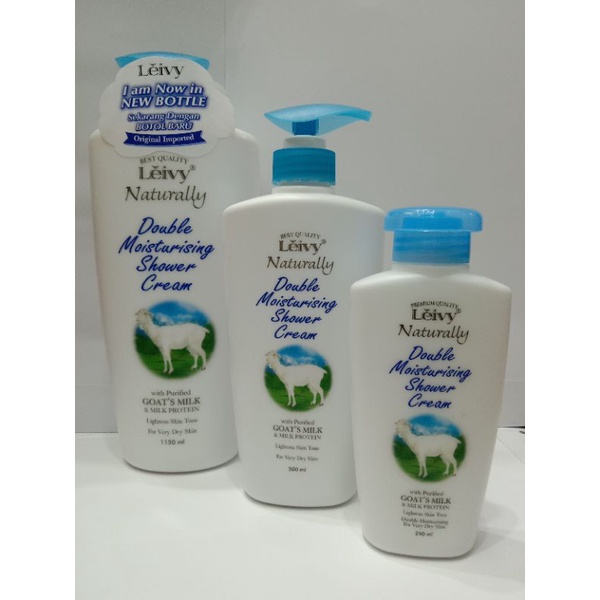 Jual Leivy Shower Cream Goat's Milk 500ml, 250ml Shopee Indonesia