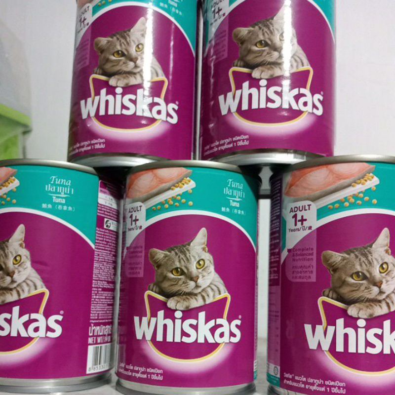 Jual WHISKAS TUNA KALENG 400gram/whiskas can wet food/makanan kucing