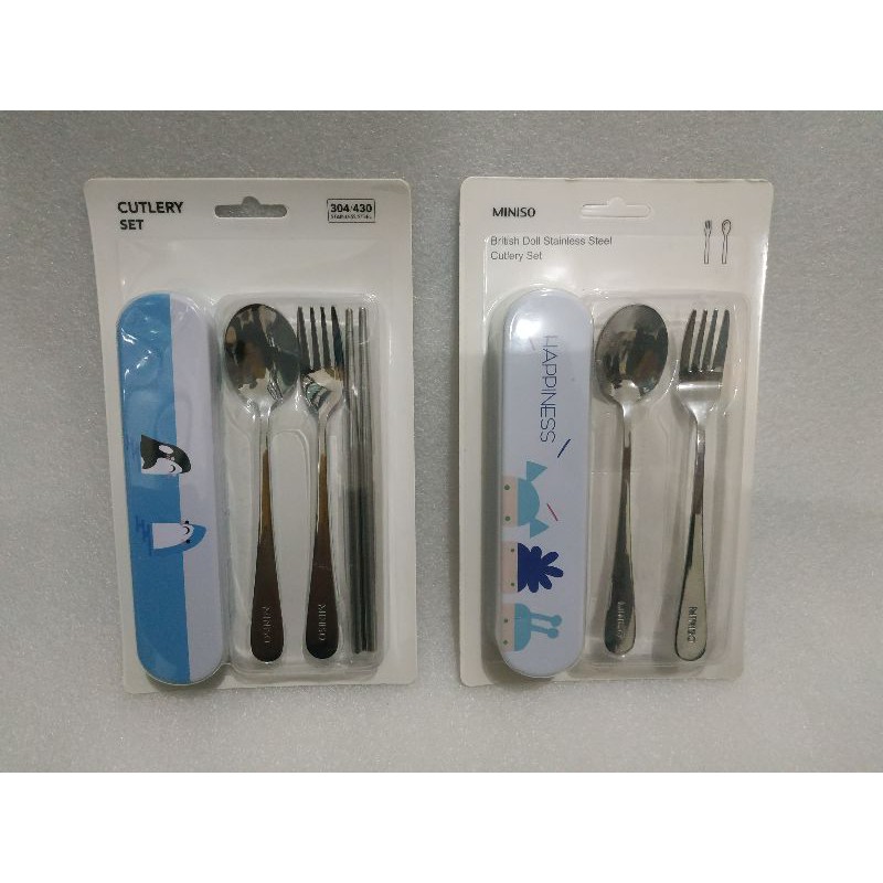 Jual Miniso Cutlery Set /Alat Makan Set / Miniso Shopee Indonesia