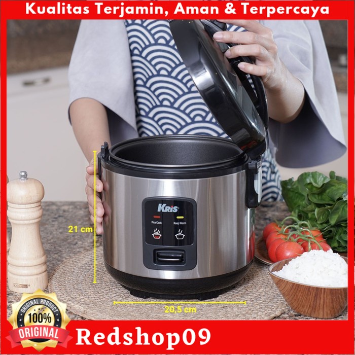 Jual Kris 2 Ltr Deluxe Rice Cooker Silver/Rice Cooker/Penanak Nasi