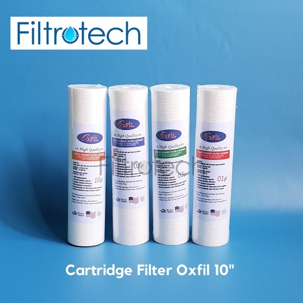 Jual Cartridge Filter Air OXFIL / Sediment saringan air 10" 1,3,5,10