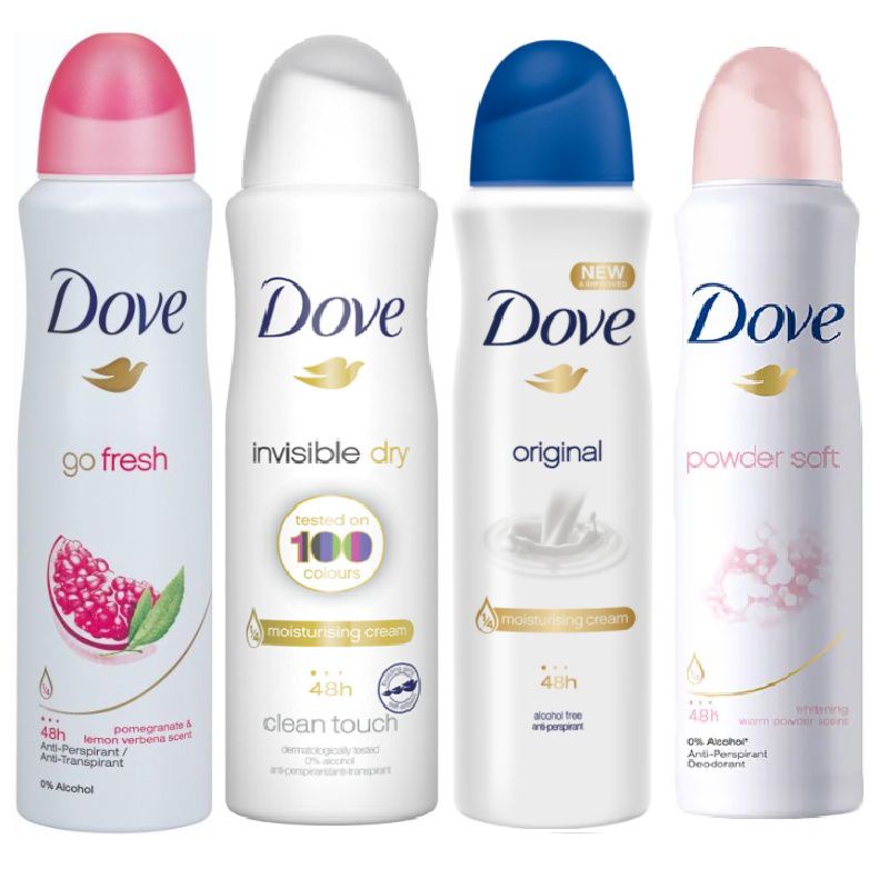 Jual Dove Deodorant Spray 150ml / Original / Pomegrante / Invisible Dry