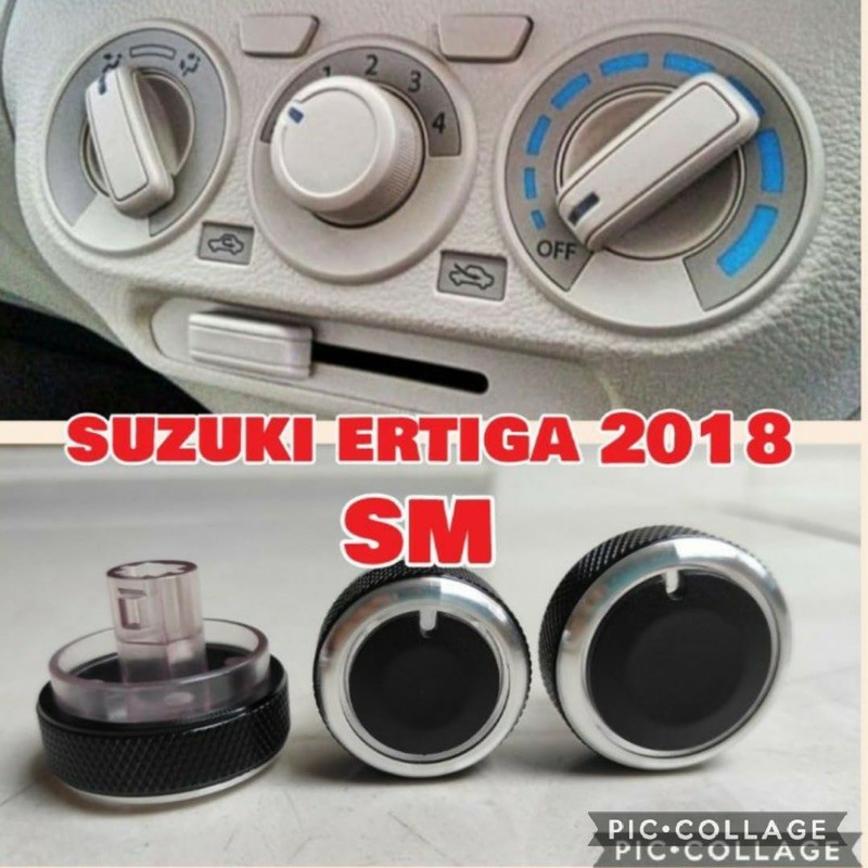 Jual knop knob ac suzuki ertiga 2018 tombol AC model bulat new ertiga