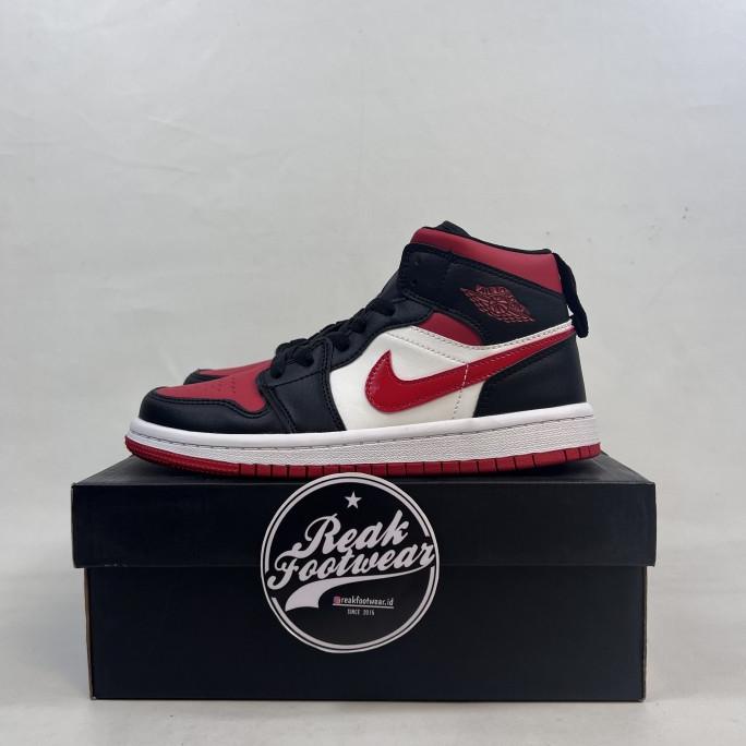 Jual NEW!! Nike air jordan 1 Mid Noble Red FOR KIDS 100 BNIB REAL