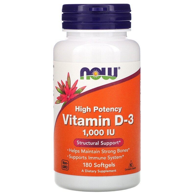 Jual Now Foods Food Vitamin Vit D3 D3 D 3 High Potency 25mcg 1000 IU