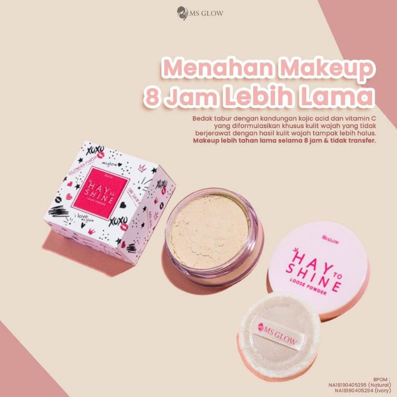 Jual MSGLOW LOOSE POWDER Bedak Tabur MS Glow Shopee Indonesia