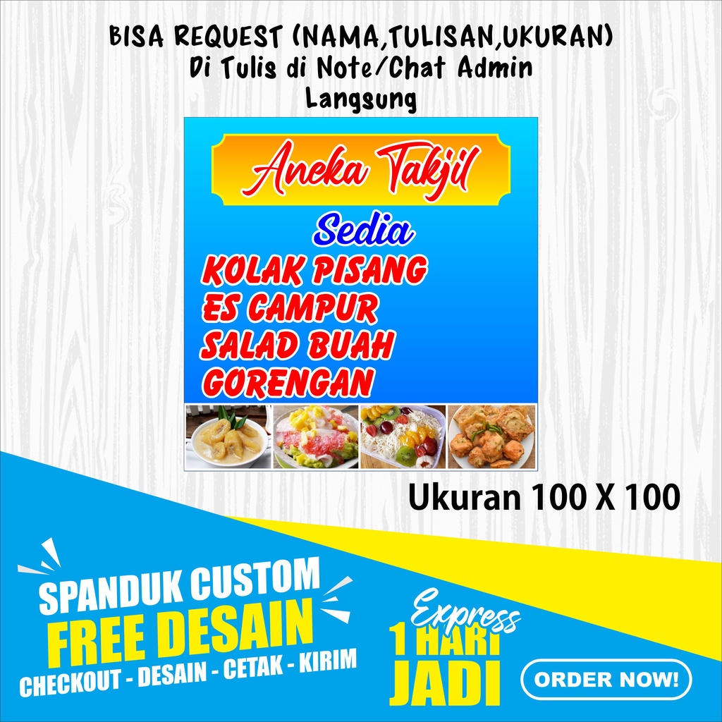 Jual SPANDUK/BANNER TAKJIL RAMADHAN ( 1 HARI JADI ) Shopee Indonesia(04)