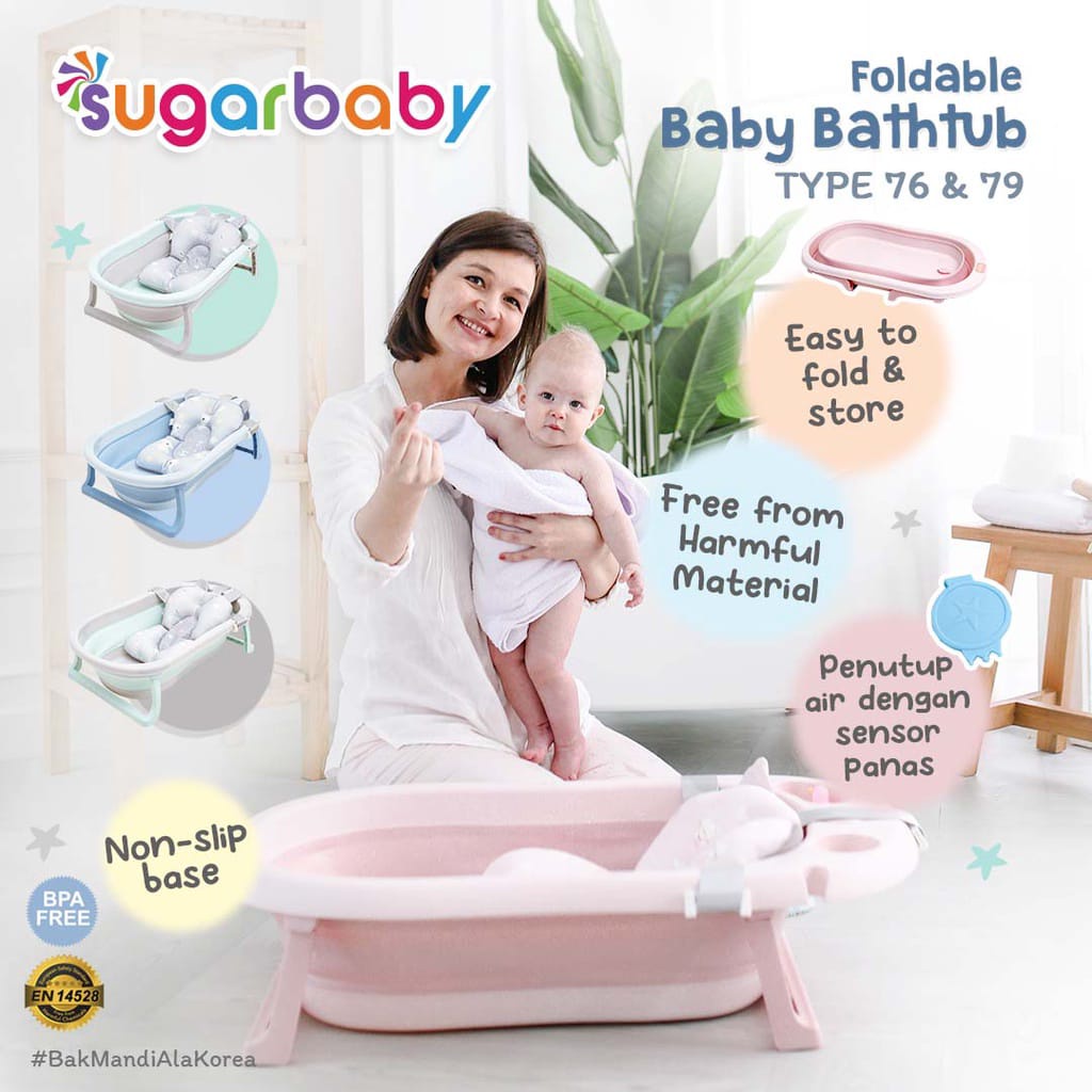Jual Sugarbaby FOLDABLE BABY BATHTUB F76 & F79 & F82 / Sugar Baby Bak
