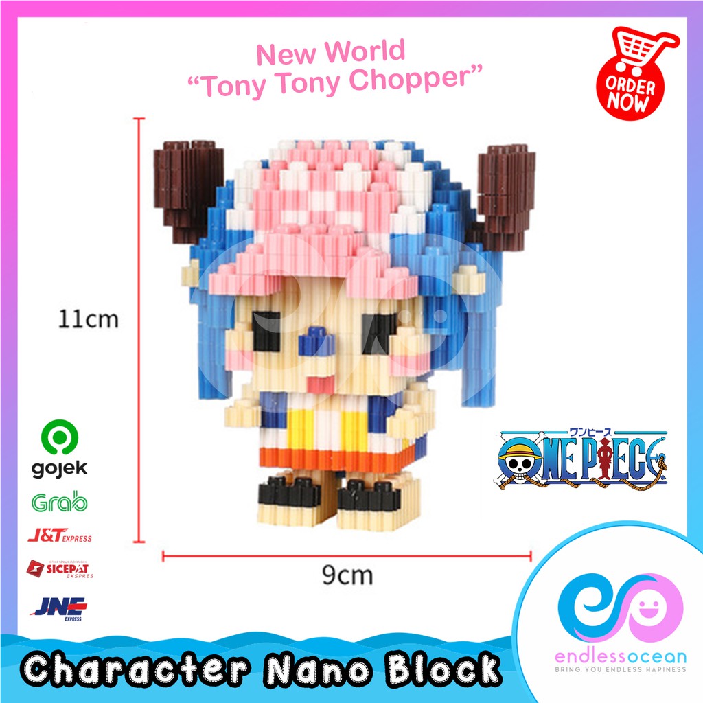 Jual TONY TONY CHOPPER X NANO BLOCK MAINAN BRICKS ONE PIECE NEW WORLD
