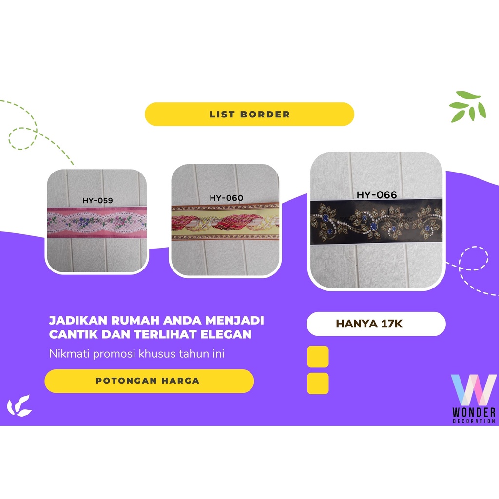 Jual Wallpaper Border List Border Stiker Border Dinding Wallpaper