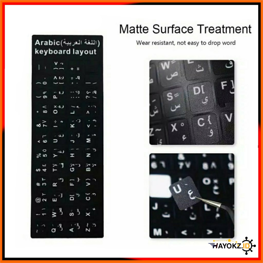Jual Stiker Keyboard Arab Waterproof Laptop Keyboard Arabic Stickers Layout Computer Keys