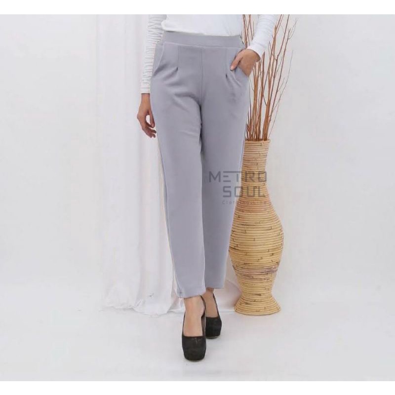 Jual harem baggy pants basic celana panjang wanita celana scuba pants