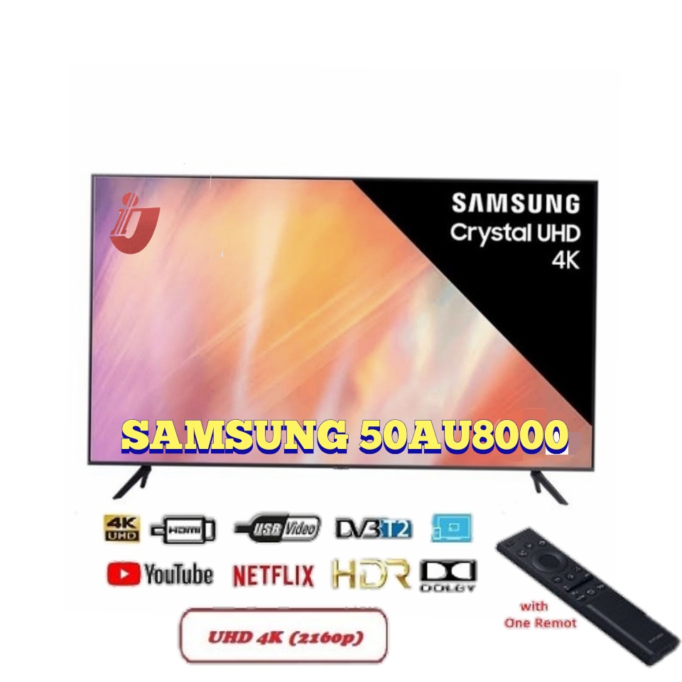 Jual Samsung 50 Inch Crystal 4K UHD 50AU8000 / UA50AU8000 SMART TV