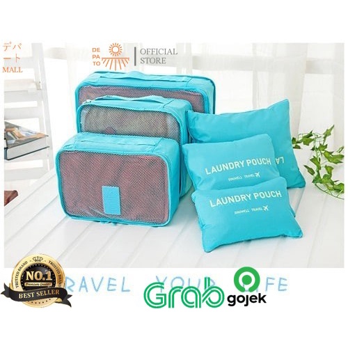 Jual SECRET POUCH Travel Packing Cubes 7in1 Bag Organizer Tas Koper