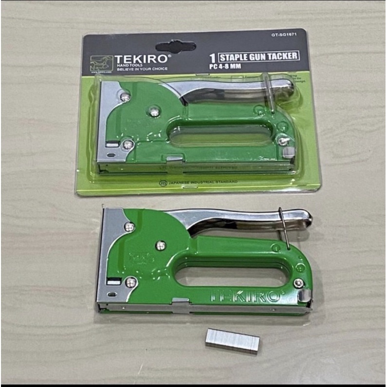 Jual Hekter tembak TEKIRO . Gun tacker tekiro R23 staples gun TACK GUN