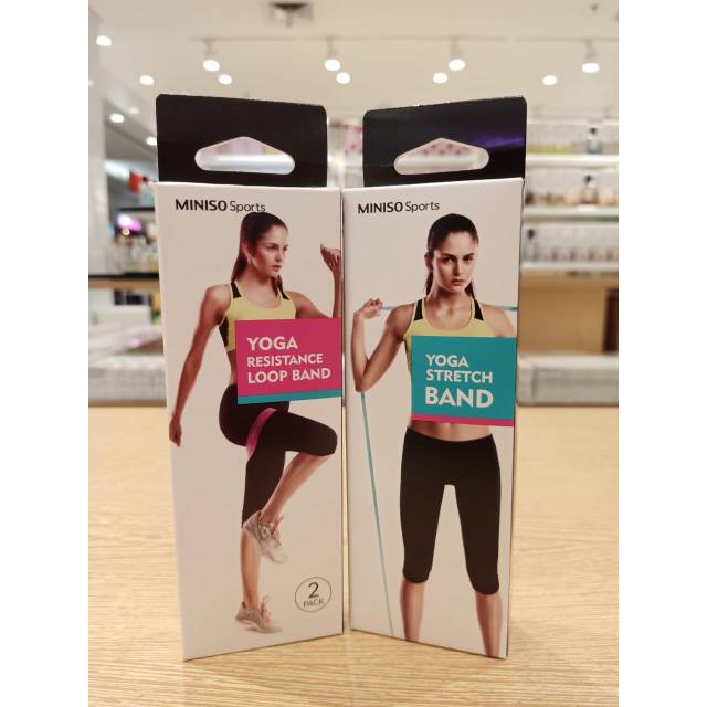Jual Yoga loop band dan stretch band miniso Shopee Indonesia