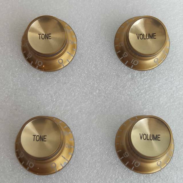 Jual Knob potensio gitar bass model topi reflektor gold knop untuk