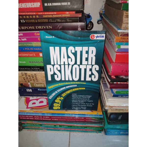Jual BUKU ASLI MASTER PSIKOTES Shopee Indonesia