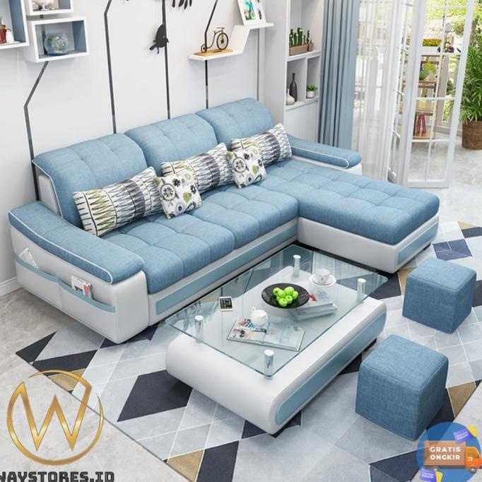 Jual SOFA LETTER L MINIMALIS/SOFA L SANTAI MODERN/SOFA KELUARGA S SXGDS6354 Shopee Indonesia