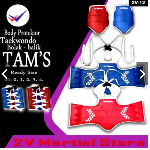 Jual (ZYD) Body Protector Taekwondo Hogu Bolak Balik Shopee Indonesia