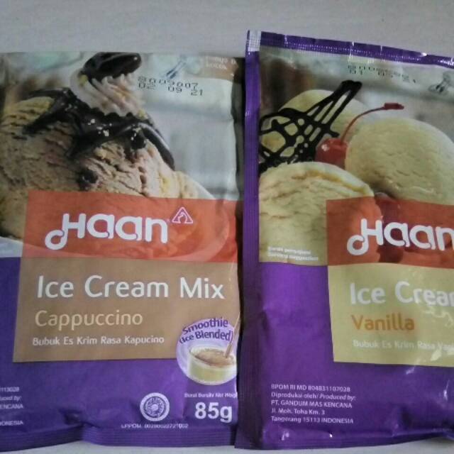 Jual Ice cream mix Haan isi 85gram Shopee Indonesia
