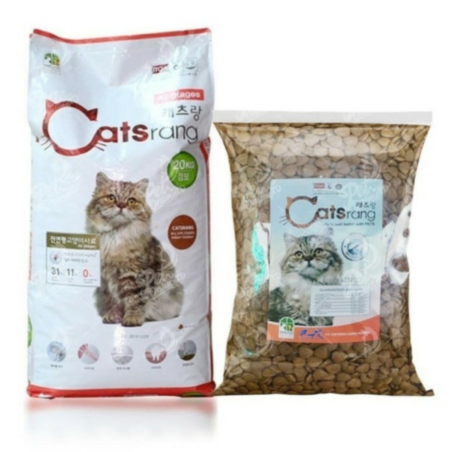 Jual makanan kucing catsrang all stage repack 1kg cat food Korea