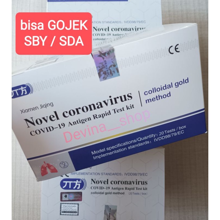 Jual alat antigen rapid test SALIVA AIR LIUR / LUDAH / Novel