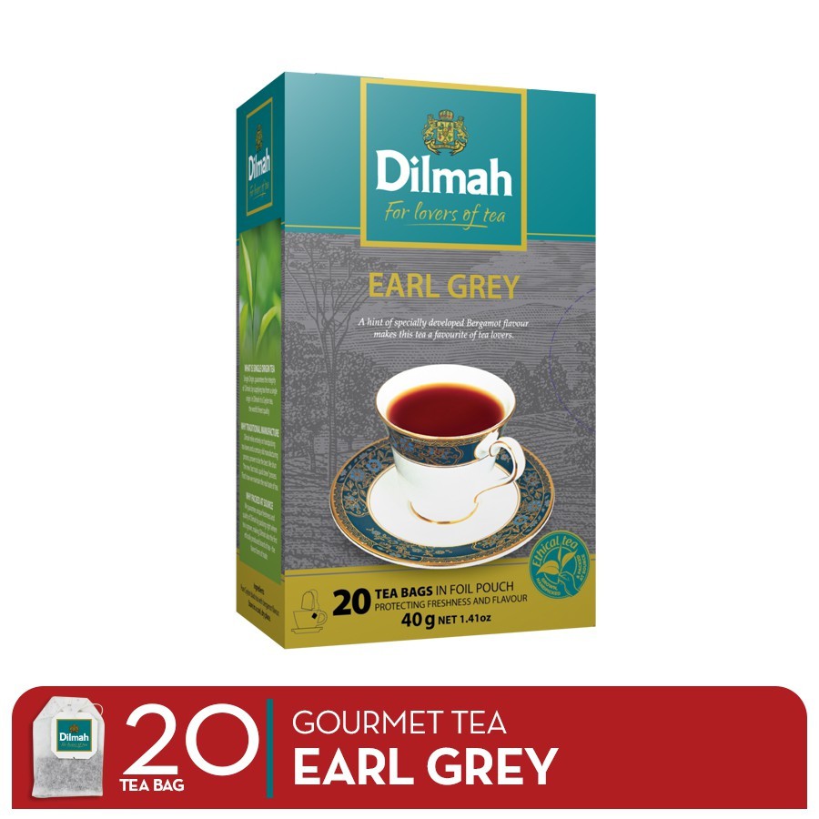 Jual DILMAH Earl Grey 20 bags 40 gr Shopee Indonesia