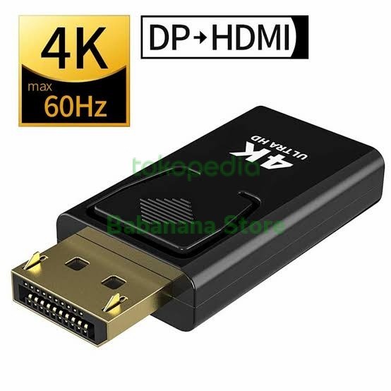 Jual HDMI to DP adapter converter dongle monitor pc laptop tv konverter Shopee Indonesia