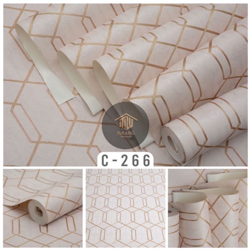 Jual WALLPAPER DINDING VINYL SIMPLE ELEGANT TEBAL BERTEKSTUR DAN TIMBUL