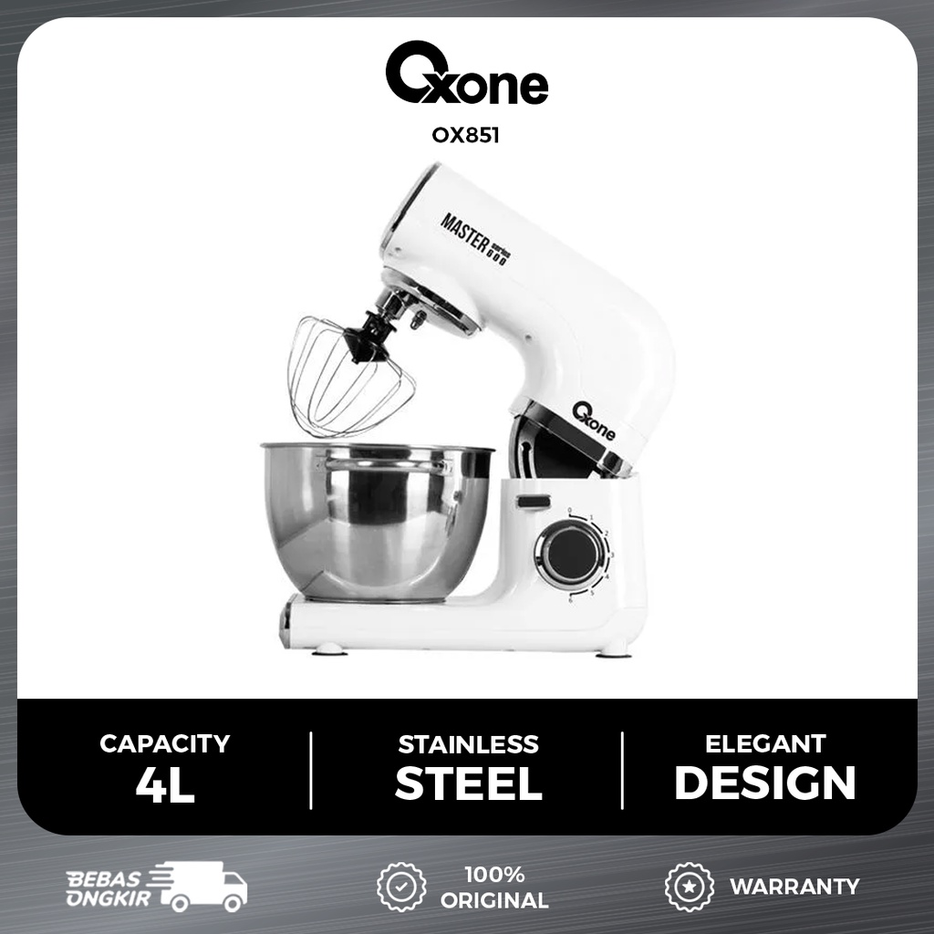 Jual Oxone OX851 Standing Mixer Bowl 4 L stainless steel anti karat